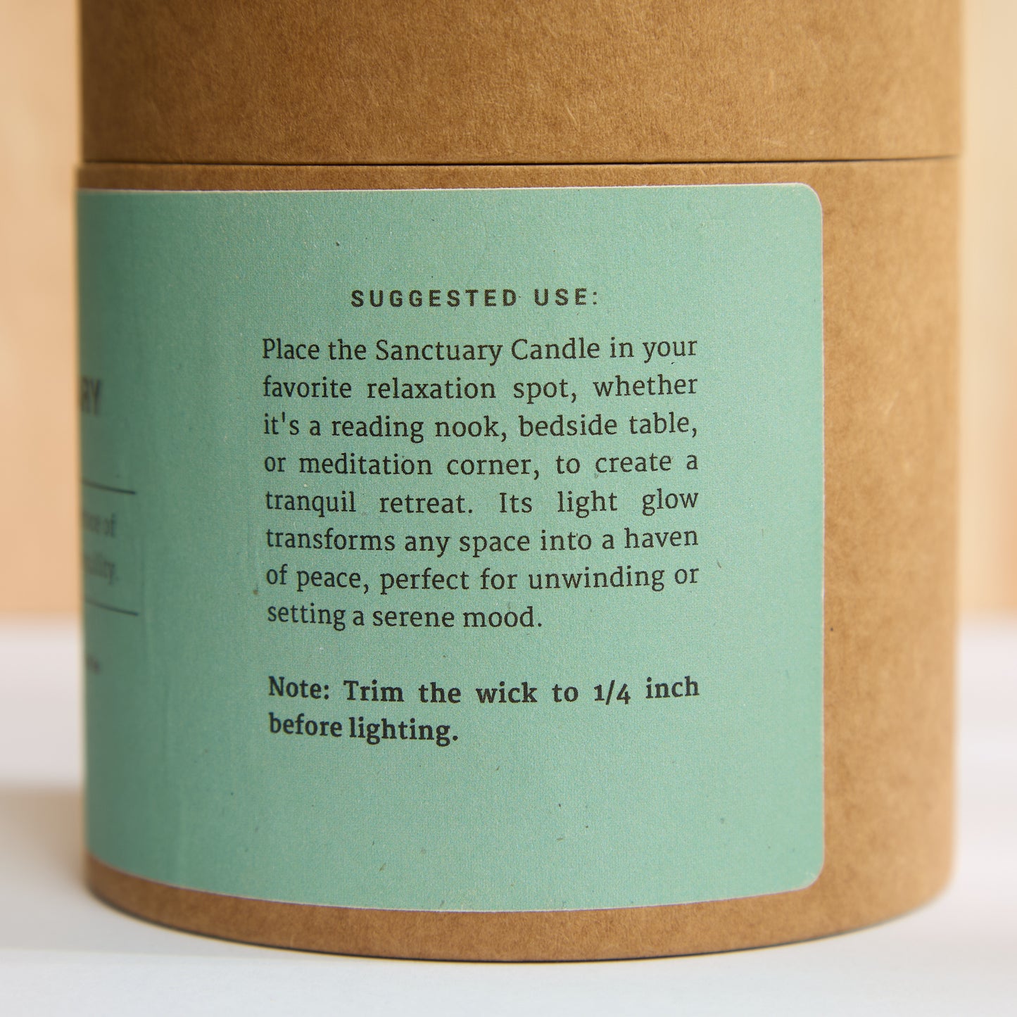 Sanctuary Candle – A Smooth Palo Santo Fragrance