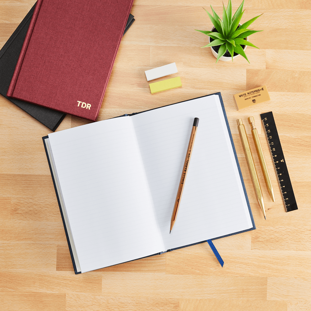WNP Lined Hard Cover Notebook - Durable & Elegant for Everyday Use