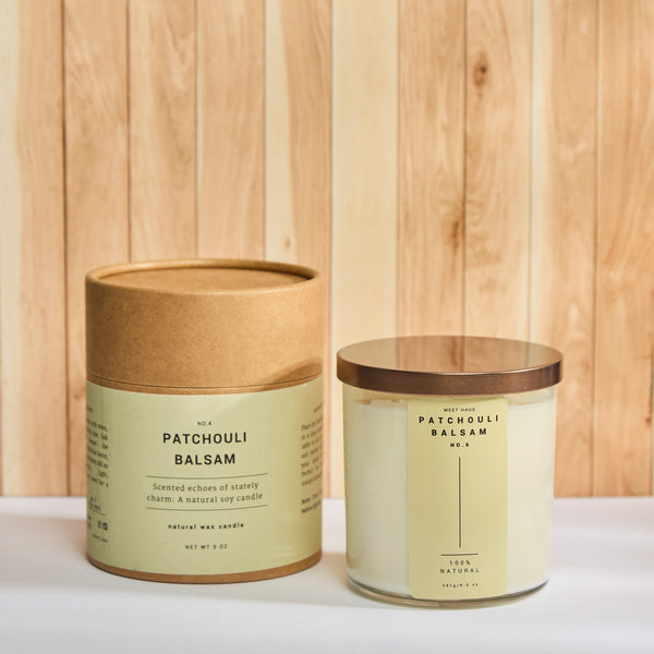 Patchouli Balsam Candle – Sweet and Earthy Soy Candle