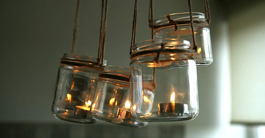 upcycled candle jars