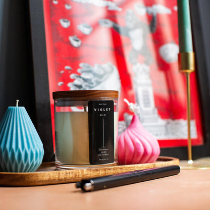 Violet Candle – A Sophisticated Floral Soy Candle for Elegance and Calm - Meet Haus