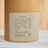 Druid Hill: Bold Citrus & Sandalwood. For Rooms with Movement and Light.