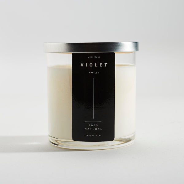 Violet Candle – A Sophisticated Floral Soy Candle for Elegance and Calm - Meet Haus