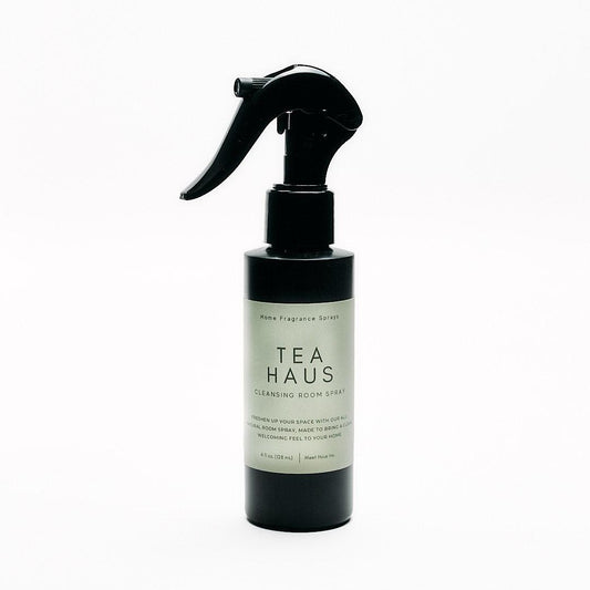 Tea Haus Room & Linen Spray bottle on a white background