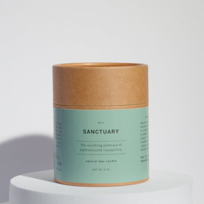 Sanctuary Candle – Tranquil Palo Santo, Moss, and Bergamot Blend